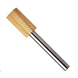 BEAUTIFUL NAILS Drill bits - carbide barrel large coarse gold